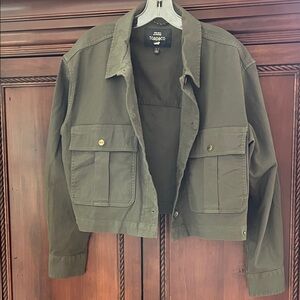 Toad&Co Women's cropped Military Green Field Jacket